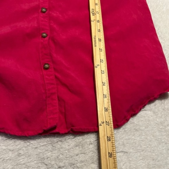 Paul Harris Design Pink Linen Tencel Blend Barbie Core Sleeveless Top Size Med - Picture 12 of 12